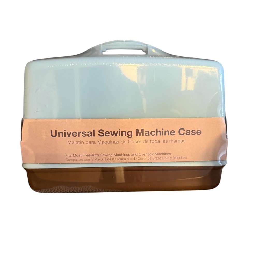 Singer Universal Sewing Machine Case Blue Brown Impact Resistant New